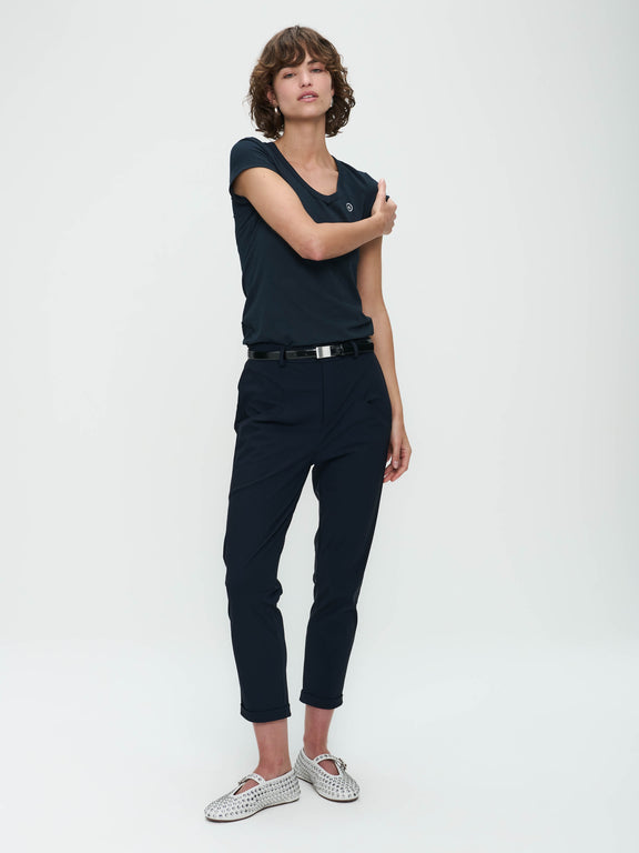 T shirt V Neck Easy Wear Organic Cotton | Blue