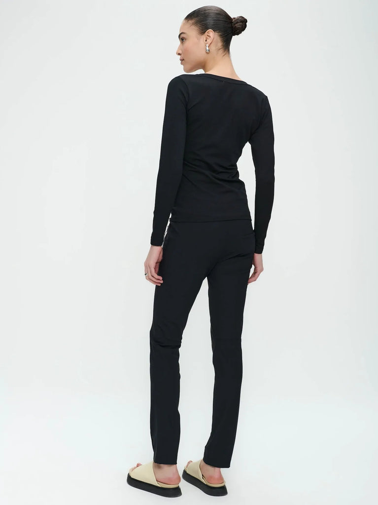T shirt R Neck Easy Wear Organic Cotton | Black