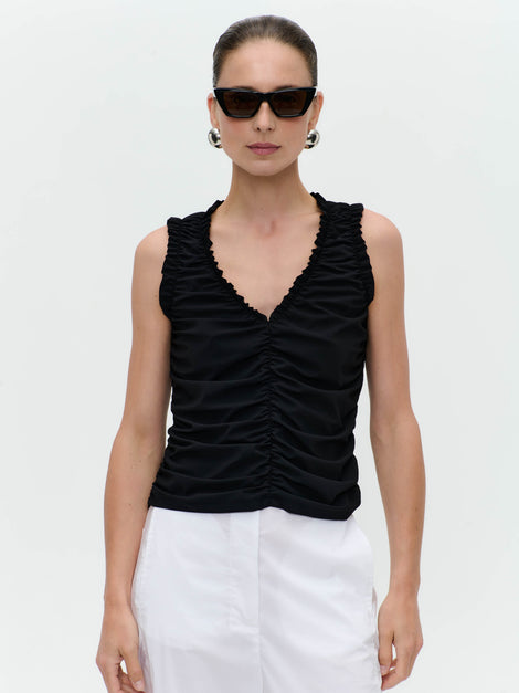 Romana top technical jersey | Black