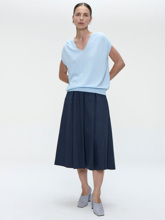 Viscose seamless Top 3023 | Celeste