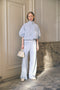 AntinyP structure tech jersey pants | Light Blue