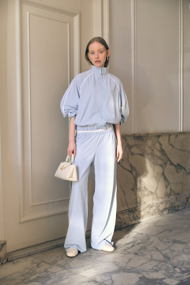 AntinyP structure tech jersey pants AntinyP structure tech jersey pants | Light Blue