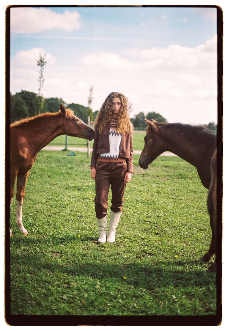 Danny skuba velvet pants | Brown