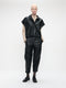 Paola eco leather blouse | Black