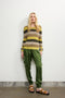 Alex saten viscose pants | Oliva Green