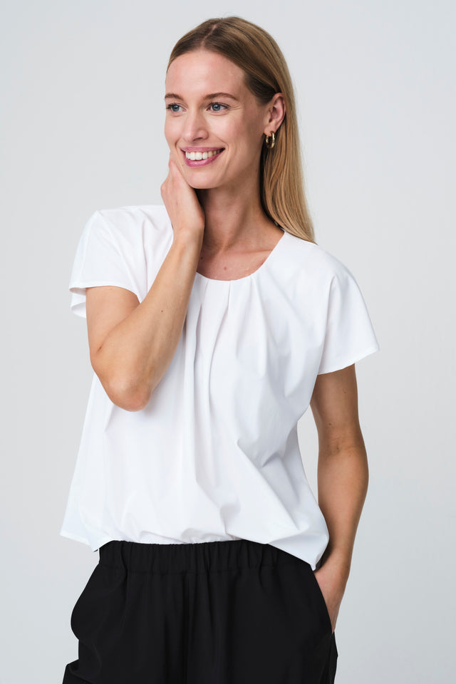 Terry top technical jersey Terry top technical jersey | White