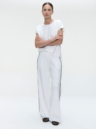 Vaya structure tech jersey pants | White