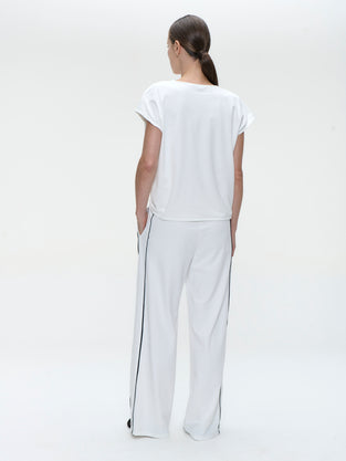 Vaya structure tech jersey pants | White
