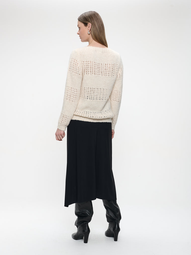 Shiny Pullover 1034 | Off White