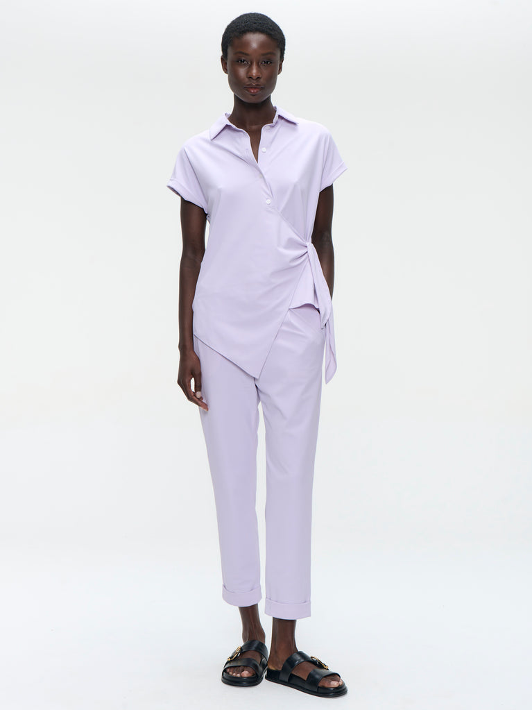 Aston blouse technical jersey | Lila