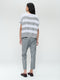 Lurex shiny line loose top 25052 | Silver Shiny