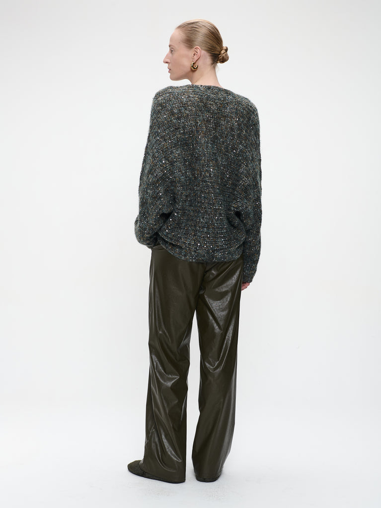 Thera eco leather pants | Army