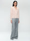 Jacquard cotton knitted blazer 9026 | Rose