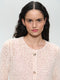Jacquard cotton knitted blazer 9026 | Rose