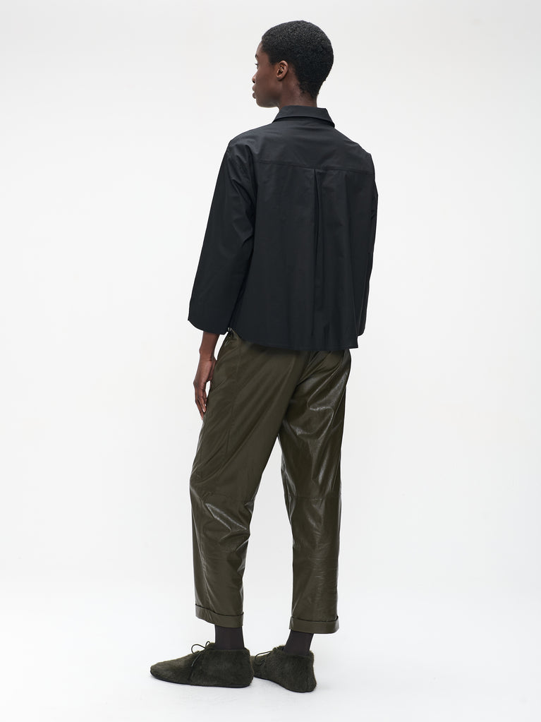 Limone studio poplin blouse | Black