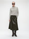 Nitty eco leather skirt | Army