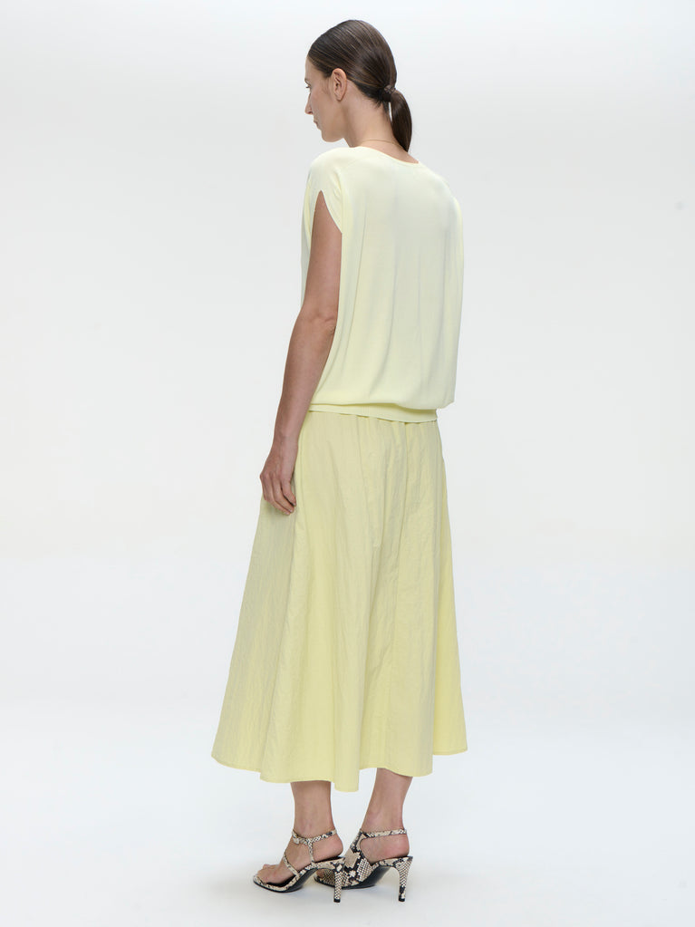 Haruna taffeta skirt | Yellow