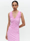 Romana dress technical jersey long | Pink