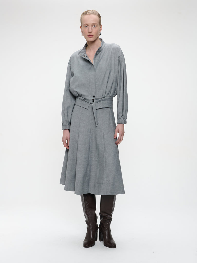 Mishele viscose skirt | Light grey