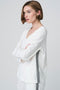 Agnese blouse in soft Punto Milano jersey | Panna