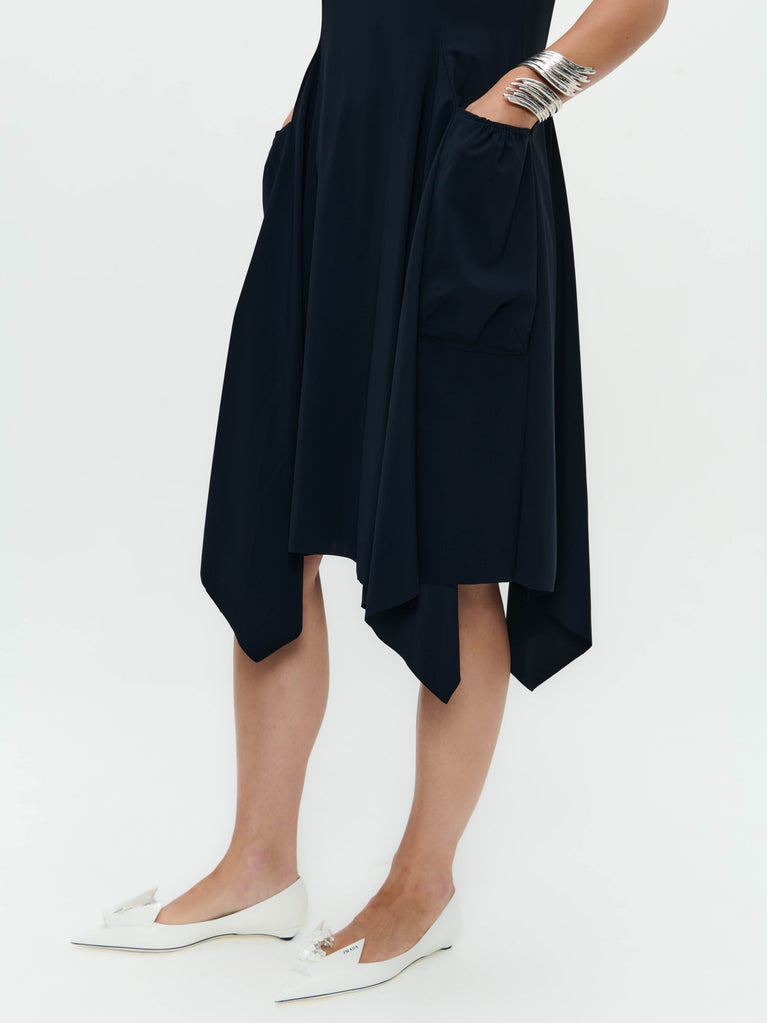 Caro WS dress technical jersey | Blue