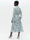 Rio print rayon viscose dress | Multi Blue