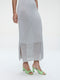 Knit Viscose lurex Dress E23107R | Silver