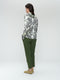 Anija printed stretch viscose blouse | White