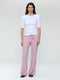 Jordan stretch viscose top | White