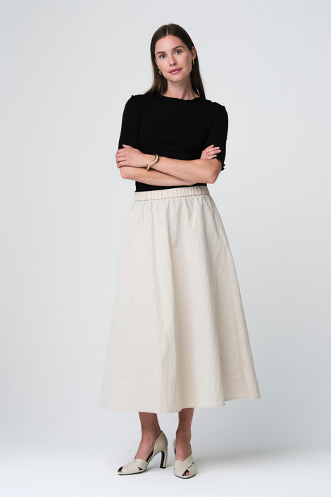 Haruna taffeta skirt | Light Grey