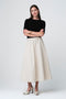 Haruna taffeta skirt | Light Grey