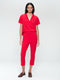 Lena Pants Technical Jersey | Red