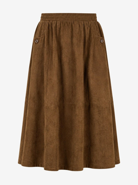 Isla suede effect skirt | Ohra