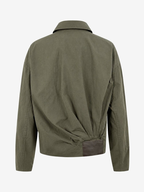 Blaze pleated bomber jacket | Army