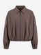 Blaze pleated bomber jacket | Dark Brown