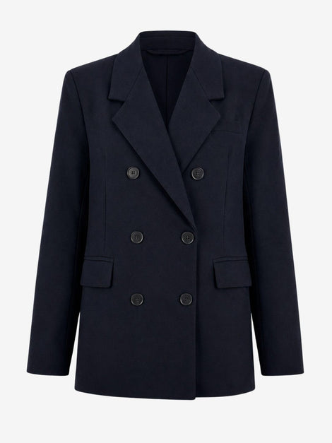 Indira back details blazer | Dark Blue