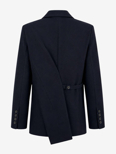 Indira back details blazer | Dark Blue
