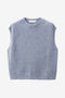 Abigail alpaca vest EX H24179 | Light Blue