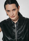 Alora eco leather vest | Black