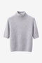 Alpaca knitted dyed top WP09 | Light Grey