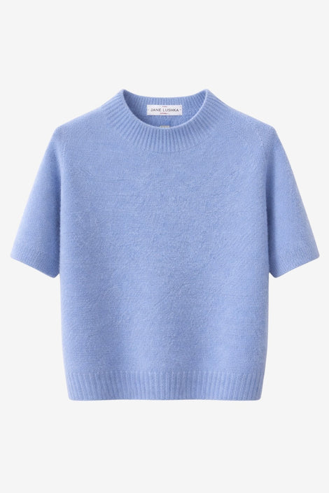 Alpaca knitted dyed top WP09 | Sky Blue