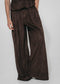 Arabel suede effect pants | Dark Brown