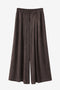 Arabel suede effect pants | Dark Brown