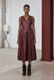 Elle eco leather skirt | Bordo