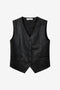 Arian eco leather vest | Black