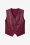 Arian eco leather vest | Bordo