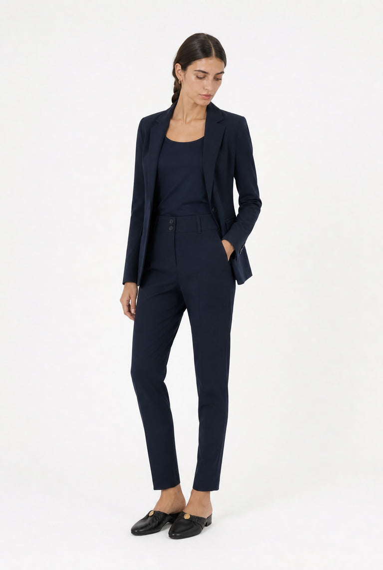 Atina Blazer Technical Jersey | Blue