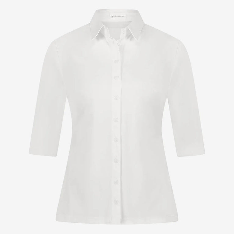 Blouse Betty Easy Wear Technical Jersey | White