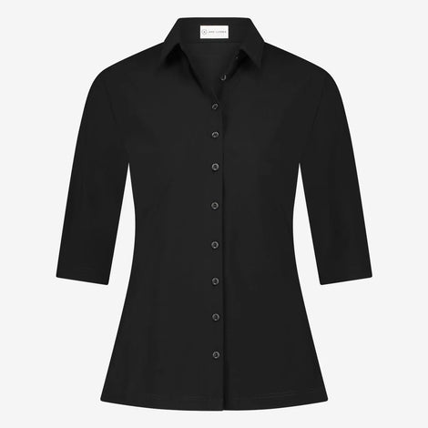 Blouse Betty Easy Wear Technical Jersey | Black