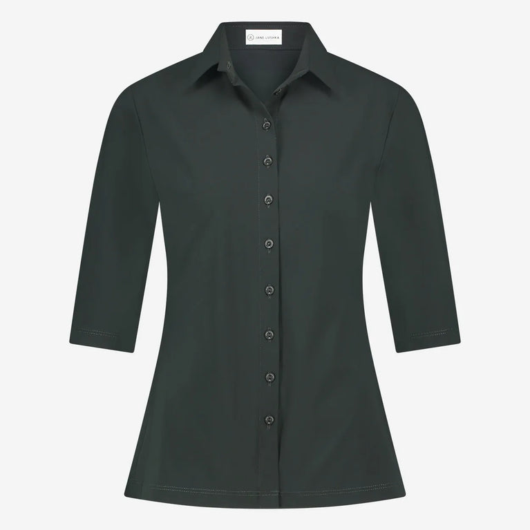 Blouse Betty Easy Wear Technical Jersey | Grigio Notte